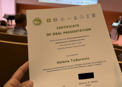 Učešće na 4. međunarodnom simpozijumu fitohemikalija u medicini i hrani