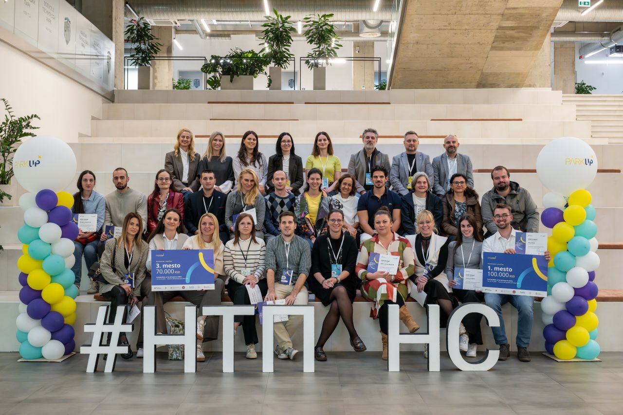 ParkUp!2026 – učesnici programa u Naučno-tehnološkom parku Novi Sad Zajednička fotografija učesnika programa ParkUp!2026 u Naučno-tehnološkom parku Novi Sad